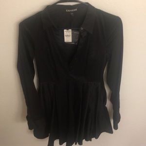 Express black shirt dress size 4